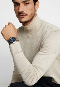 BOSS Cronógrafo - Silver-coloured/metallic Blue, Hombre