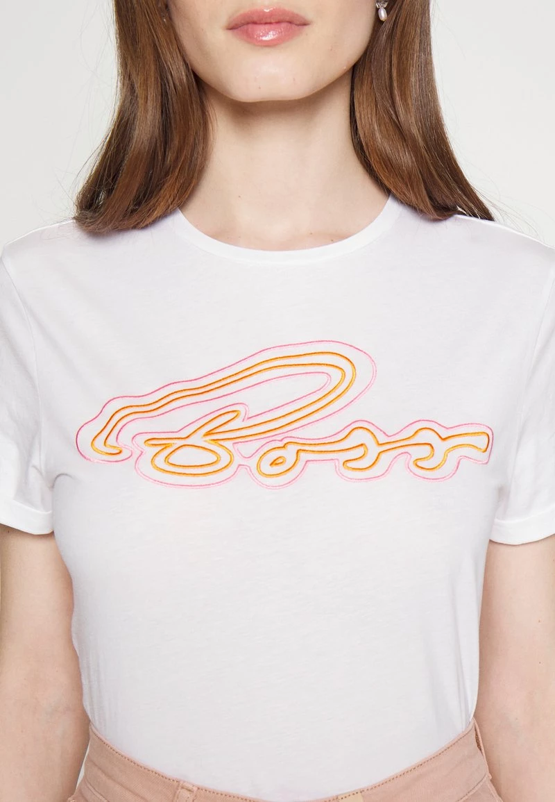 BOSS SUMMER - Camiseta Estampada - Open White, Mujer 6 BOSS SUMMER - Camiseta Estampada - Open White, Mujer - Imagen 6