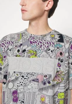 BOSS TEE LOTUS - Camiseta Estampada - Light/pastel Grey, Hombre -Outlet BOSS Tienda 01aea8d1cfa547049f2fa06cbfd353aa