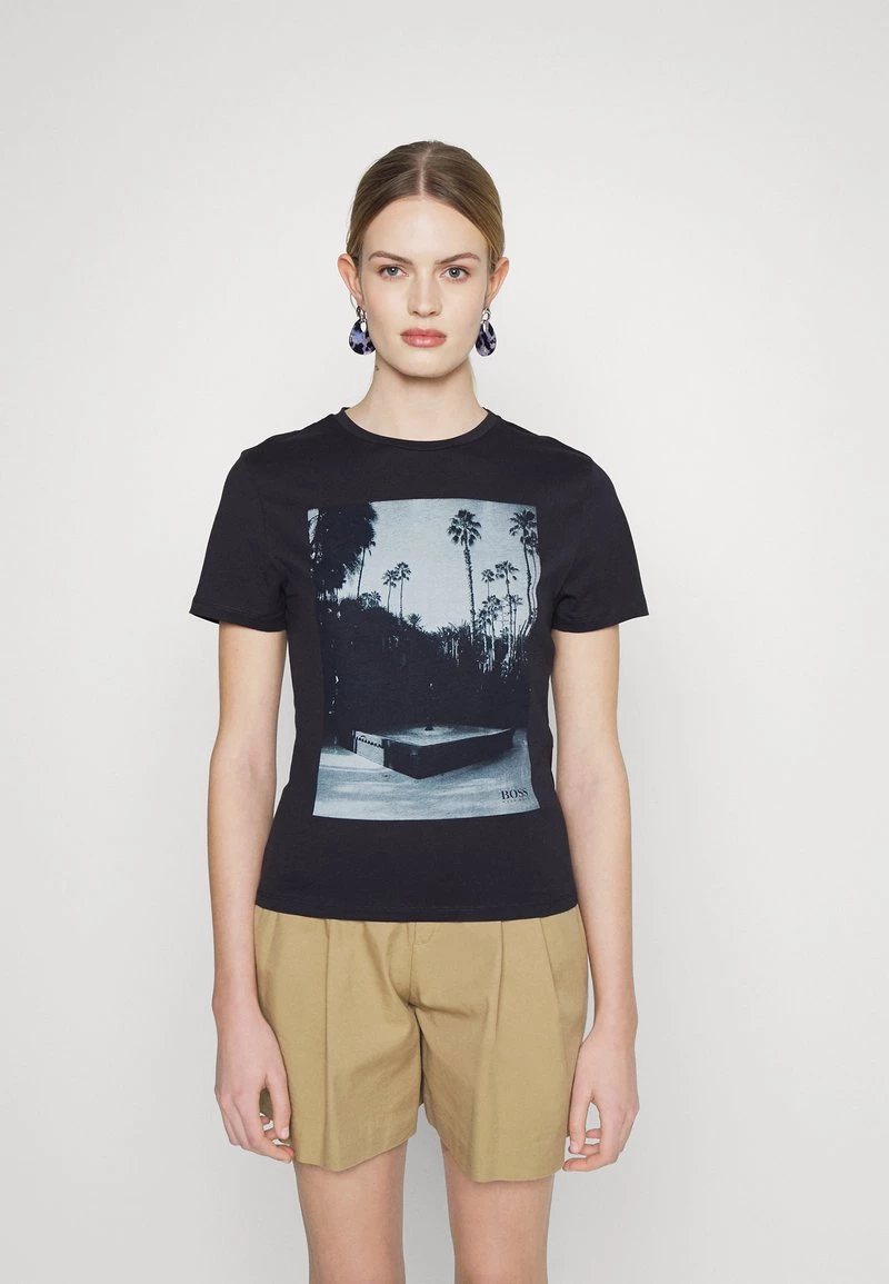 BOSS Camiseta Estampada - Open Blue, Mujer 1 BOSS Camiseta Estampada - Open Blue, Mujer