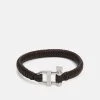 BOSS SAILING - Pulsera - Brown/silver-coloured, Hombre