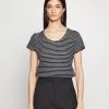 BOSS EDILA STRIPED - Camiseta Estampada - Open Miscellaneous, Mujer