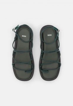 BOSS SCARLET MIGNONS - Sandalias De Dedo - Dark Green, Mujer -Outlet BOSS Tienda 081fd8bda3094d94953e18ff3a9b8d3f