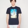BOSS THINKING - Camiseta Estampada - Dark Blue, Hombre