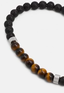 BOSS MIXED BEADS - Pulsera - Brown/black/silver-coloured, Hombre -Outlet BOSS Tienda 0c3f40f94c9d430c896fabe6e102197c
