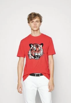 BOSS TIBURT - Camiseta Estampada - Bright Red, Hombre