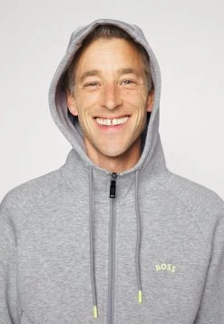 BOSS SAGGY - Sudadera Con Cremallera - Light Pastel Grey, Hombre -Outlet BOSS Tienda 1436d001be7343c7b936529ff9db1c91