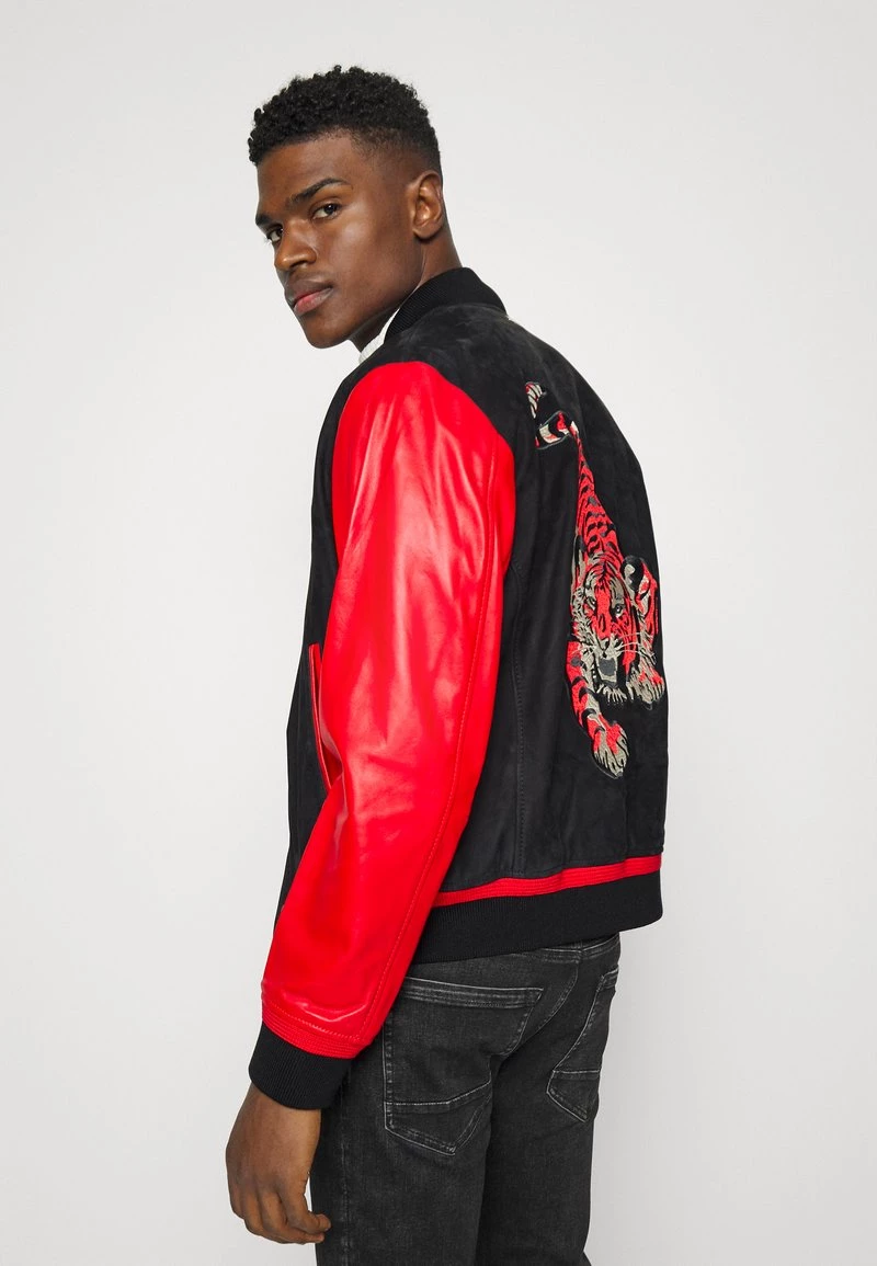 BOSS MIGER - Chaqueta De Cuero - Bright Red, Hombre 4 BOSS MIGER - Chaqueta De Cuero - Bright Red, Hombre - Imagen 4