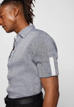 BOSS LUKAS - Camisa - Grey/blue, Hombre