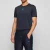 BOSS TEE GYM - Camiseta Básica - Dark Blue, Hombre