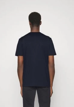 BOSS TEE CURVED - Camiseta Básica - Dark Blue, Hombre -Outlet BOSS Tienda 19af463d48b54d4e9fb48866045ed6f5