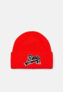 BOSS X RUSSELL ATHLETIC ZOGGIE - Gorro - Bright Orange, Mujer