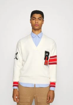 BOSS X RUSSELL ATHLETIC KRASSEV - Jersey De Punto - Open White, Hombre