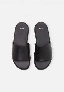 BOSS DARREL SLID - Sandalias Planas - Black, Hombre -Outlet BOSS Tienda 2ab22837e6434c78876105bf4c0bb7ba
