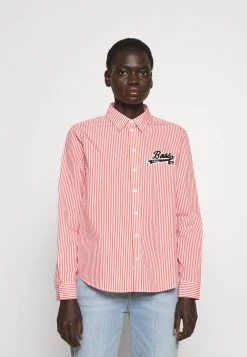 Boss X Russell Athletic BEMANEW STRIPED LOGO - Camisa - Orange, Mujer