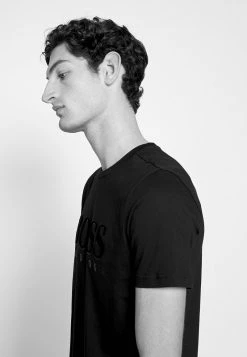 BOSS TEE - Camiseta Estampada - Black, Hombre -Outlet BOSS Tienda 30fd5e874d17443c8a0bfc9f2950c32e