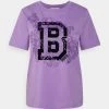 BOSS ECADI - Camiseta Estampada - Open Purple, Mujer