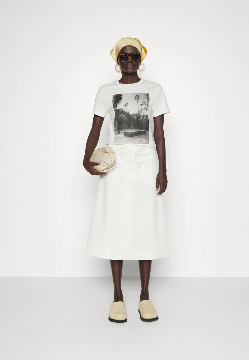 BOSS VARANJA - Falda Acampanada - White, Mujer 2 BOSS VARANJA - Falda Acampanada - White, Mujer - Imagen 2