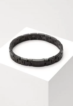 BOSS METAL LINK ESSENTIALS - Pulsera - Black, Hombre