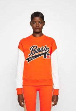 Boss X Russell Athletic ERAISA - Sudadera - Orange, Mujer