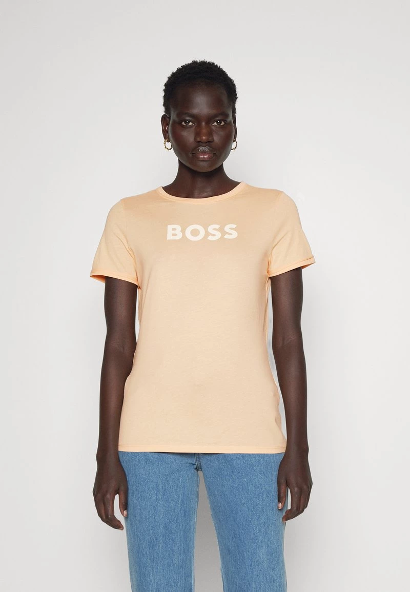 BOSS Camiseta Estampada - Light Pastel Orange, Mujer 1 BOSS Camiseta Estampada - Light Pastel Orange, Mujer