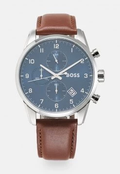 BOSS SKYMASTER - Reloj - Brown/silver Blue, Hombre