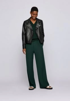 BOSS SALELI - Chaqueta De Cuero - Schwarz, Mujer -Outlet BOSS Tienda 4a5c67fe3e5f4b5b84317393632dca89