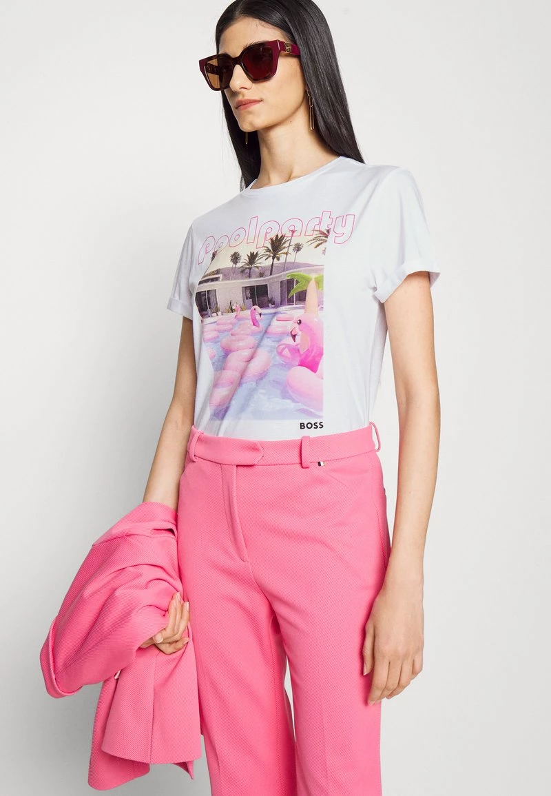 BOSS SUMMER - Camiseta Estampada - Open White, Mujer 5 BOSS SUMMER - Camiseta Estampada - Open White, Mujer - Imagen 5