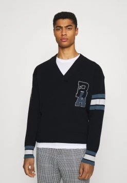 BOSS X RUSSELL ATHLETIC KRASSEV - Jersey De Punto - Navy, Hombre