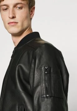 BOSS MALBA - Chaqueta De Cuero - Black, Hombre -Outlet BOSS Tienda 4c435c00973d46478cbf9c6127fad7da