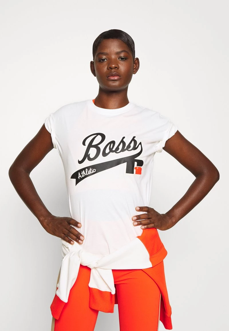 BOSS EVARSY - Camiseta Estampada - Soft Cream, Mujer 4 BOSS EVARSY - Camiseta Estampada - Soft Cream, Mujer - Imagen 4