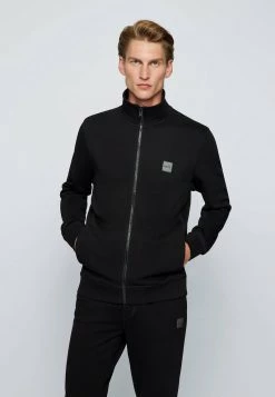 BOSS Sudadera Con Cremallera - Black, Hombre