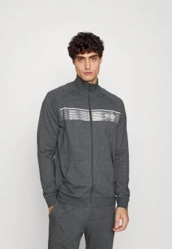 BOSS AUTHENTIC JACKET - Sudadera Con Cremallera - Medium Grey, Hombre