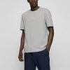 BOSS Camiseta Básica - Light Grey, Hombre