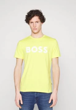 BOSS Thinking - Camiseta Estampada - Bright Yellow, Hombre