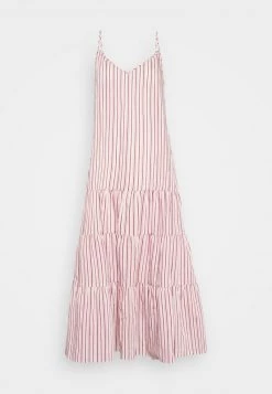 BOSS DATECARA - Vestido Informal - Bordeaux/white, Mujer