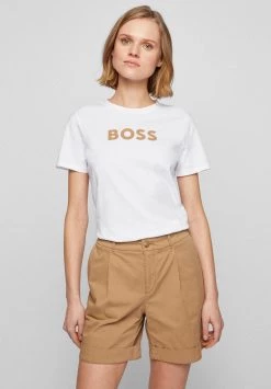 BOSS ELOGO - Camiseta Estampada - White, Mujer