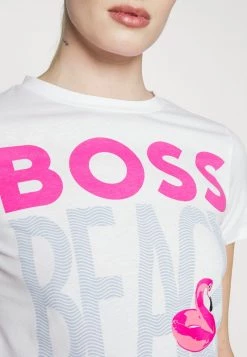 BOSS EDIARY - Camiseta Estampada - Open White, Mujer -Outlet BOSS Tienda 54e4aa0475684fbd9747a9b48badce3f