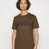 BOSS Thinking - Camiseta Estampada - Dark Green, Hombre
