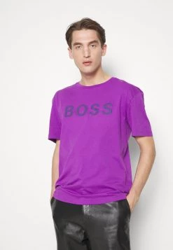 BOSS Camiseta Estampada - Bright Purple, Hombre -Outlet BOSS Tienda 5cbdafee85714c0cafaf9309ba6d06a2