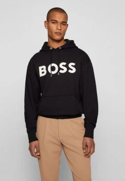 BOSS Jersey Con Capucha - Black, Hombre