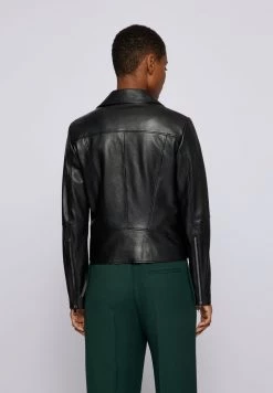 BOSS SALELI - Chaqueta De Cuero - Schwarz, Mujer -Outlet BOSS Tienda 5f2abfa146a6484981228dcc1f39d8ca