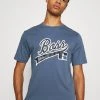 BOSS X RUSSELL ATHLETIC - Camiseta Estampada - Bright Blue, Hombre