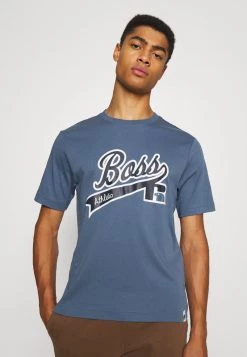 BOSS X RUSSELL ATHLETIC - Camiseta Estampada - Bright Blue, Hombre