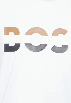 BOSS TIBURT - Camiseta Estampada - Natural, Hombre -Outlet BOSS Tienda 5ffae6b201c74407a3d6bdd53491b56e