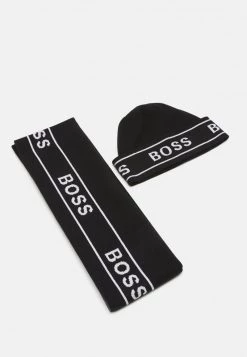 BOSS ULFINO SET UNISEX - Bufanda - Black, Unisexo