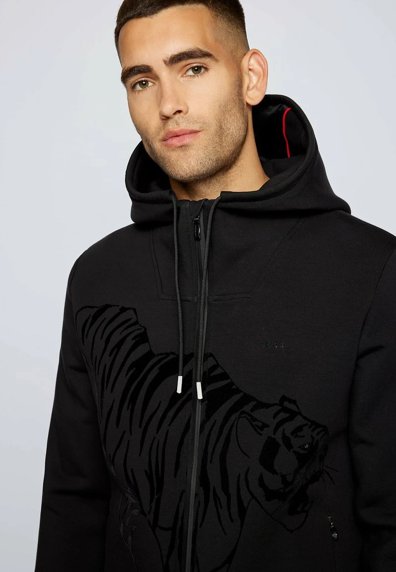 BOSS SELUX - Sudadera Con Cremallera - Black, Hombre 4 BOSS SELUX - Sudadera Con Cremallera - Black, Hombre - Imagen 4