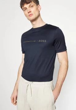 BOSS TESSLER - Camiseta Estampada - Dark Blue, Hombre -Outlet BOSS Tienda 67a8fac806fd4fc8aa57c2e9fdf2c774