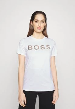 BOSS ELOGO - Camiseta Estampada - White, Mujer