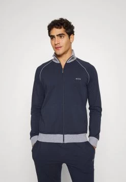 BOSS MIX MATCH JACKET - Sudadera Con Cremallera - Dark Blue, Hombre